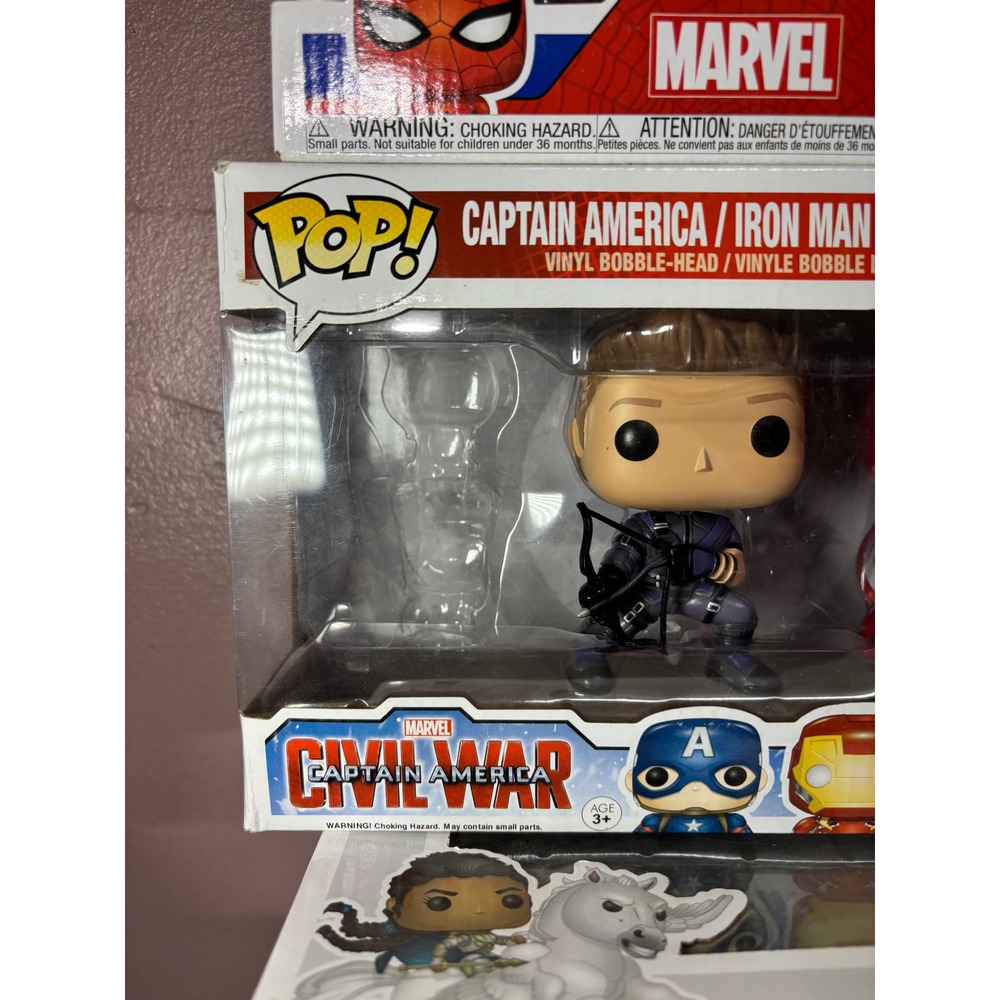 Marvel Funko Pop Bundle Avengers Endgame Hulk Valkyrie Spider-Man Meme Civil War - Picture 5 of 6